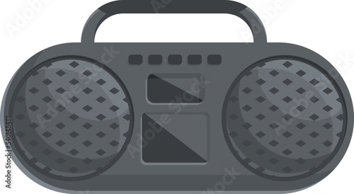 Radio cassette icon cartoon vector. Old audio. Music device