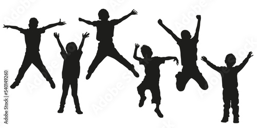 People Silhouette Kids 3