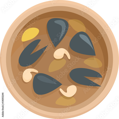 Sea food fish icon cartoon vector. Cuisine portugal. People costume