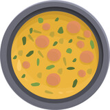 Sausage soup icon cartoon vector. Cuisine food. Meal fish