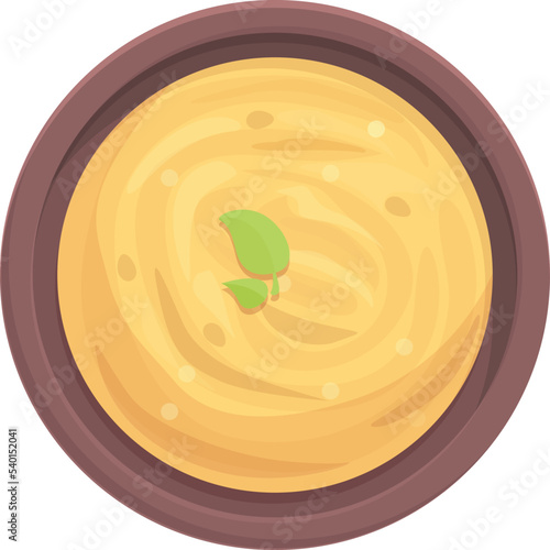 Snack hummus icon cartoon vector. Food day. Vegetable food