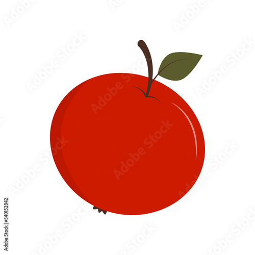 Red apple, food, vitamins, fruits, vector, red.