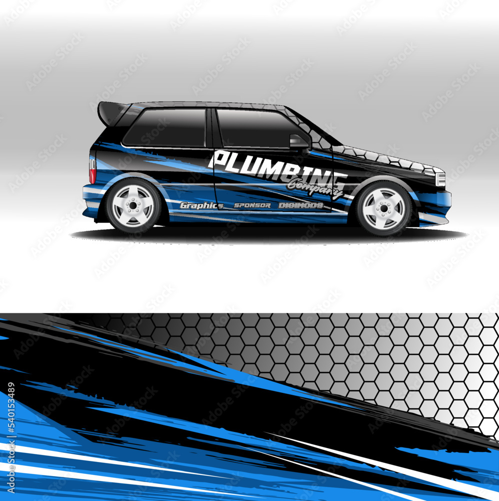 drift car wrap designs Stock Vector Adobe Stock