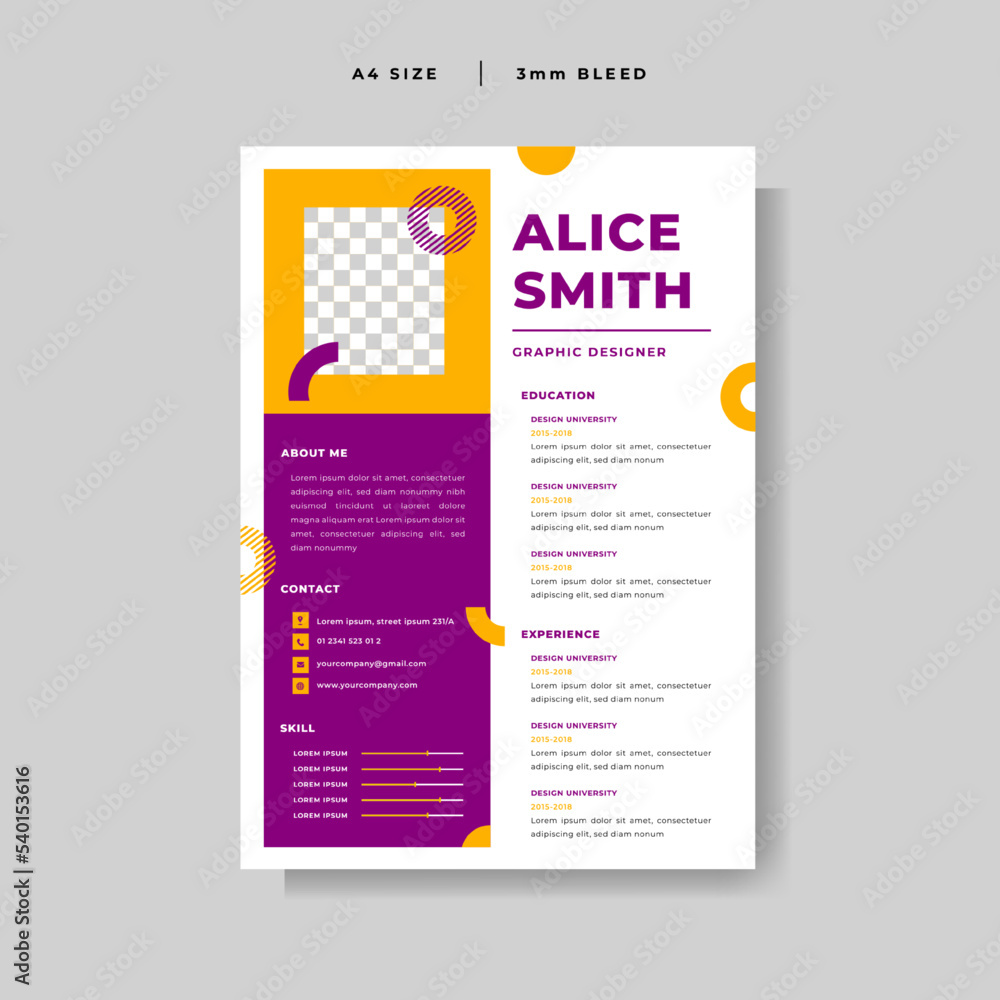 modern Curriculum Vitae design template vector modern Curriculum Vitae design template vector