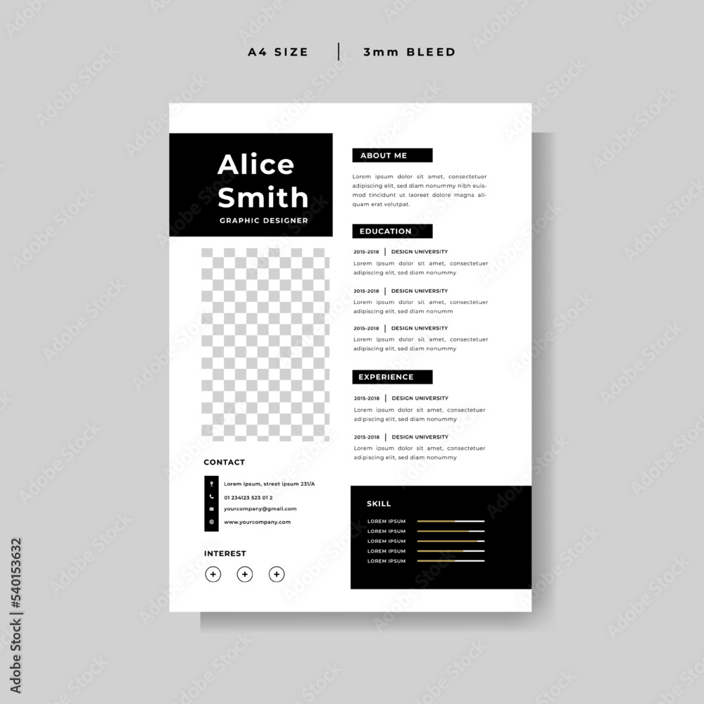 modern Curriculum Vitae design template vector modern Curriculum Vitae design template vector