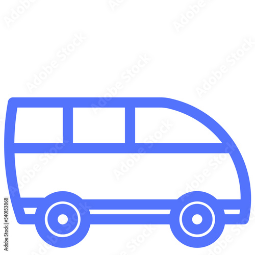 bus car microbus suv vehicule line icon