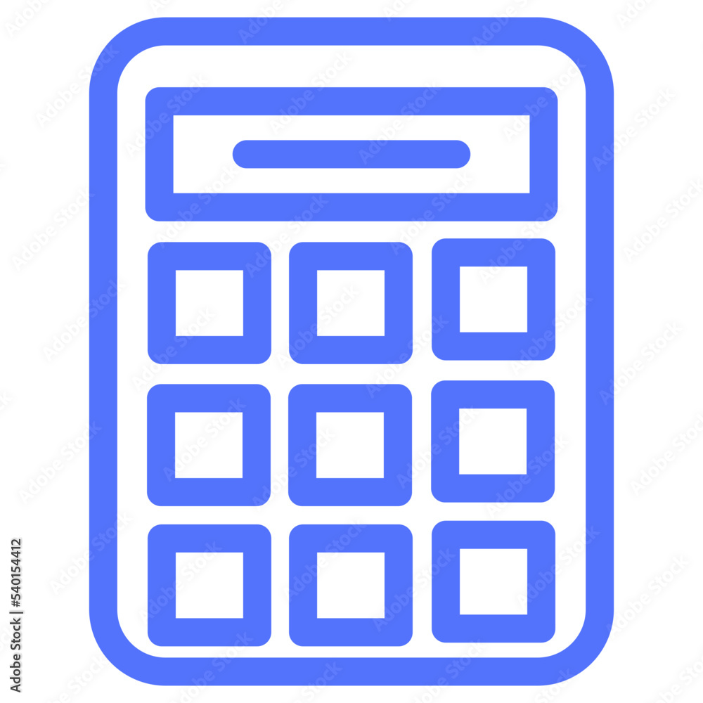 finance accounting calculate line icon finance accounting calculate line icon