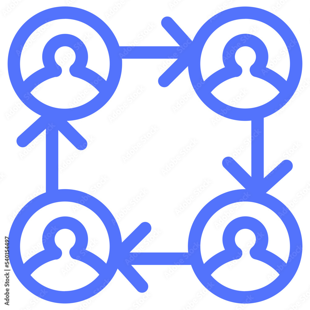 company hierarchy people team line icon