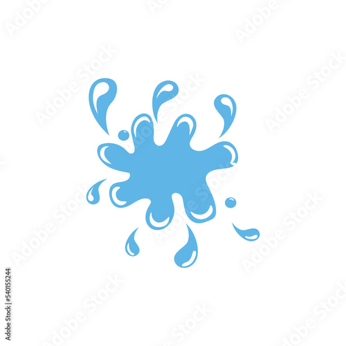 water splash icon element design vector