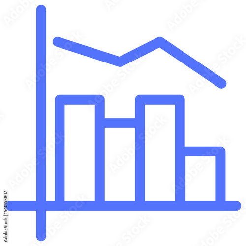 business analytics finance line icon