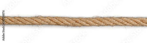 Close up of a rope on white background with clipping path