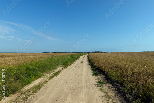 Gravel highway in rural areas