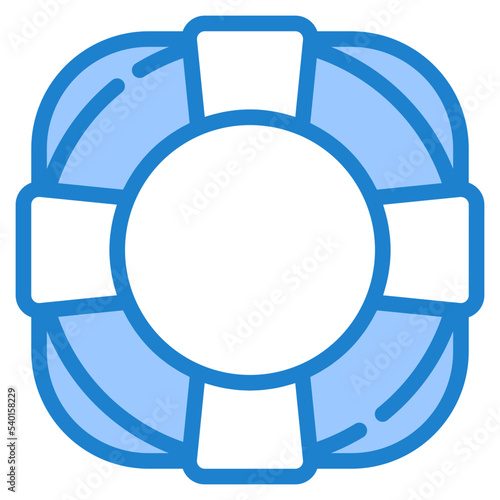 Life save blue style icon