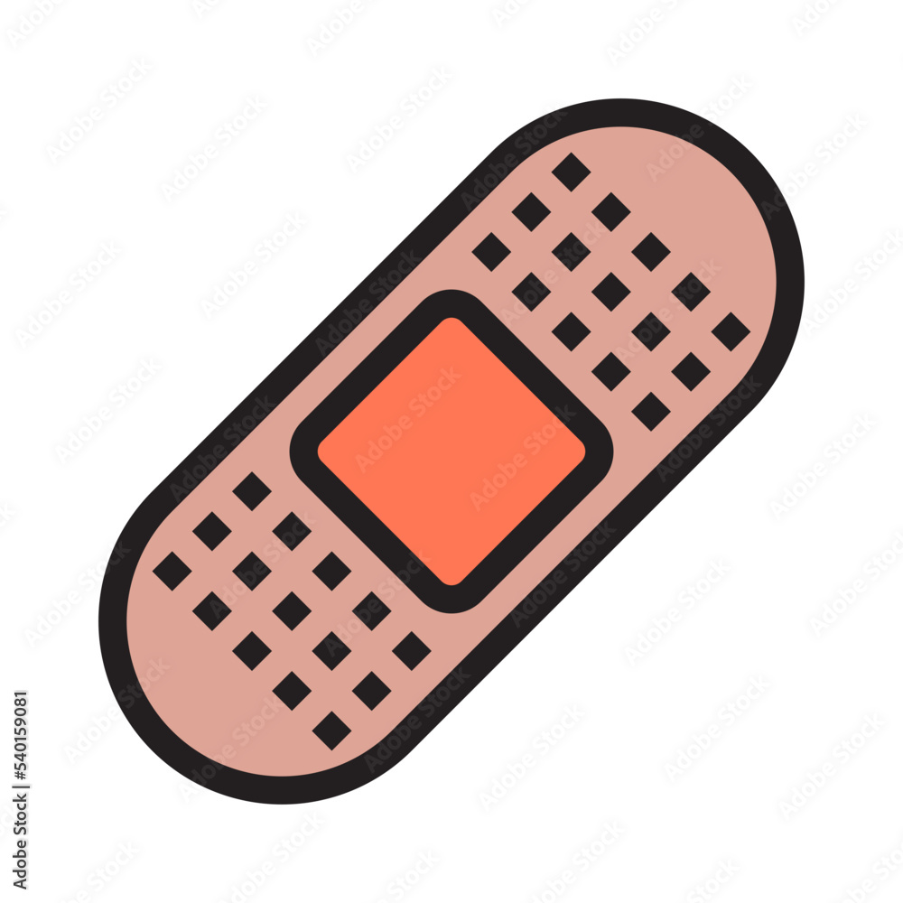 Bandage color line style icon Bandage color line style icon