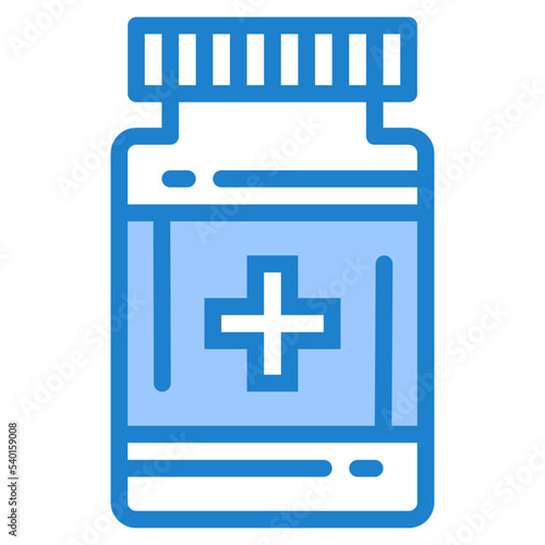 Medicine blue style icon