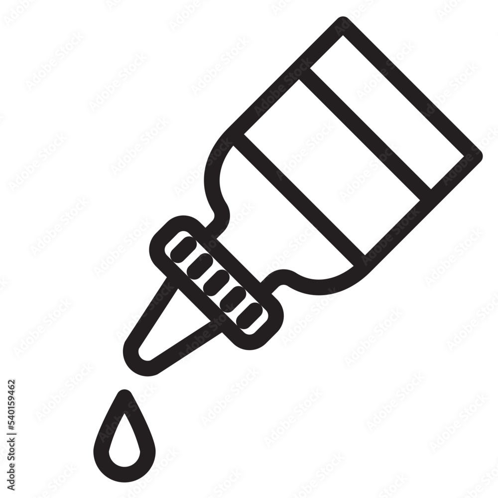 Eye drop outline style icon