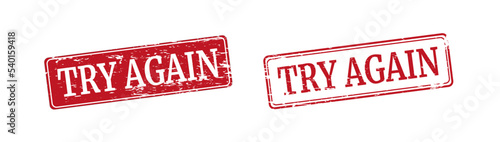 TRY AGAIN Watermark with Unclean Texture