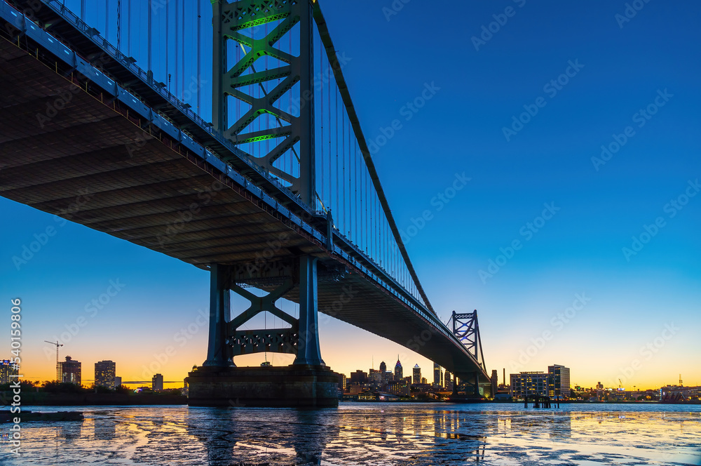 Fototapeta premium Philadelphia downtown city skyline, cityscape of Pennsylvania