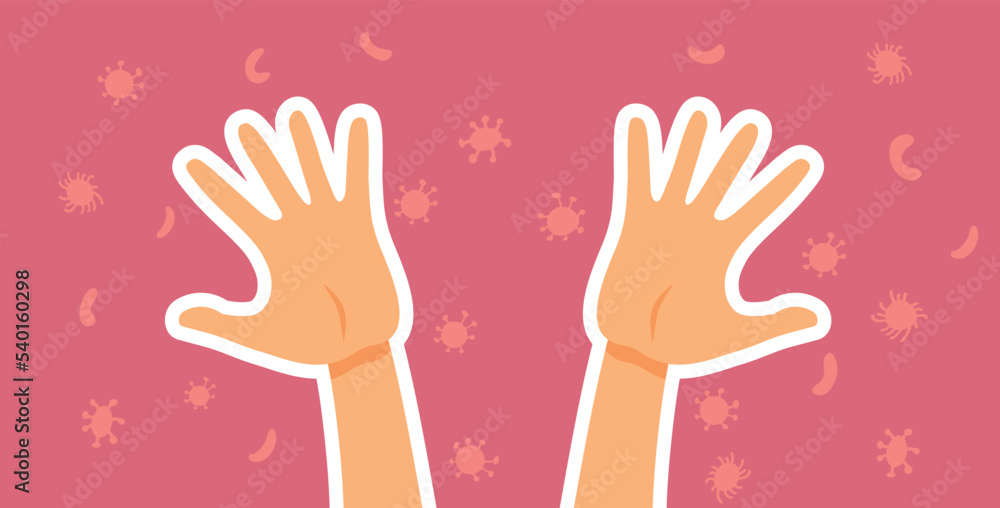 Clean Hands Protected from Viruses Vector Cartoon illustration. Person using antiviral sanitizing products fighting illness transmission
Clean Hands Protected from Viruses Vector Cartoon illustration. Person using antiviral sanitizing products fighting illness transmission