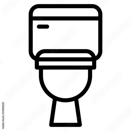 Toilet outline style icon