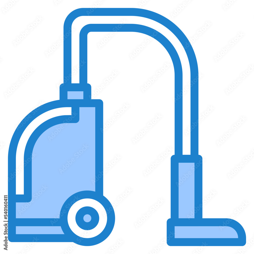 Vacuum cleaner blue style icon Vacuum cleaner blue style icon