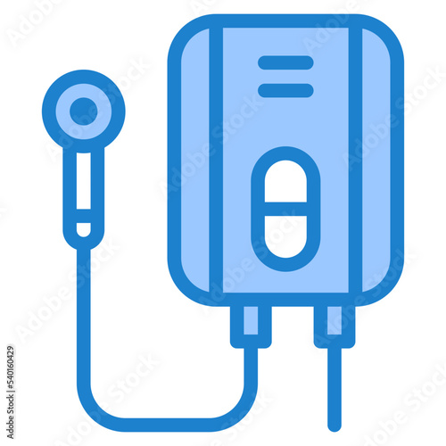 Water heater blue style icon