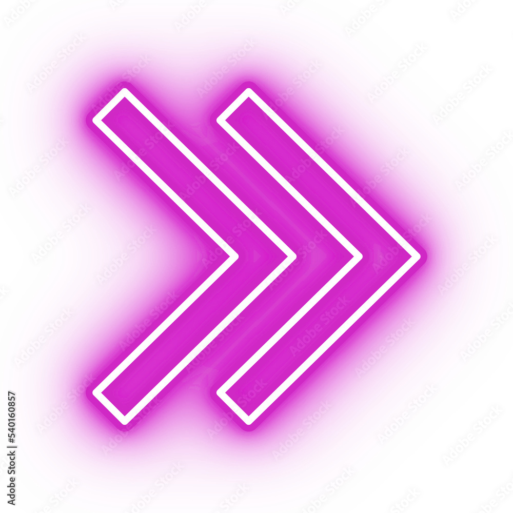 Neon pink arrow icon, arrow icon on transparent background Neon pink arrow icon, arrow icon on transparent background