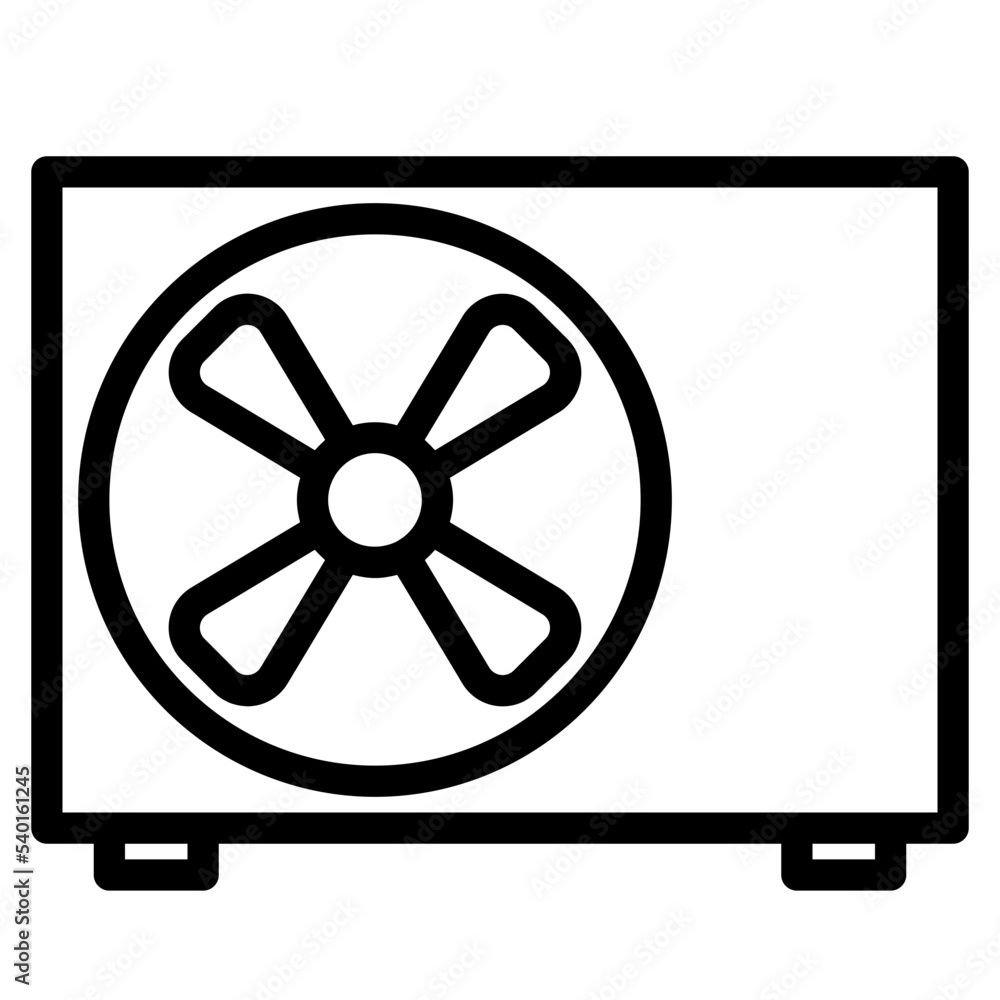 Air conditioning outline style icon Air conditioning outline style icon