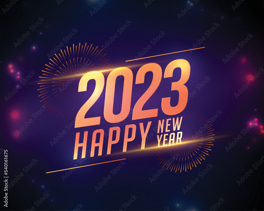 happy new year 2023 shiny background with firework happy new year 2023 shiny background with firework