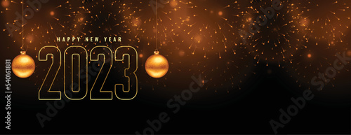 happy new year 2023 grand celebration banner