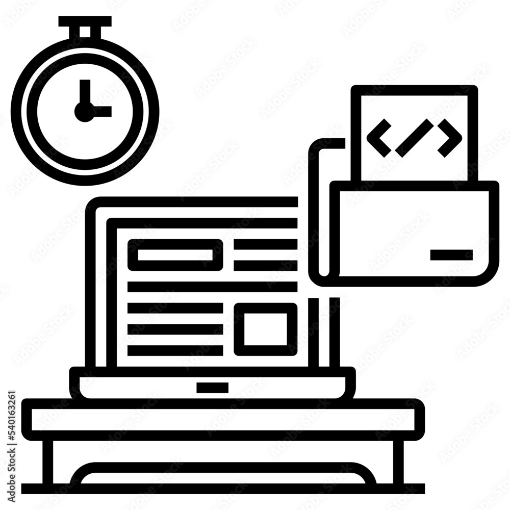 Icon Safety Document With Style Outline Icon Safety Document With Style Outline