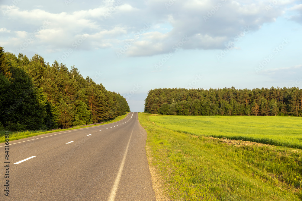 Naklejka premium paved road for car traffic
