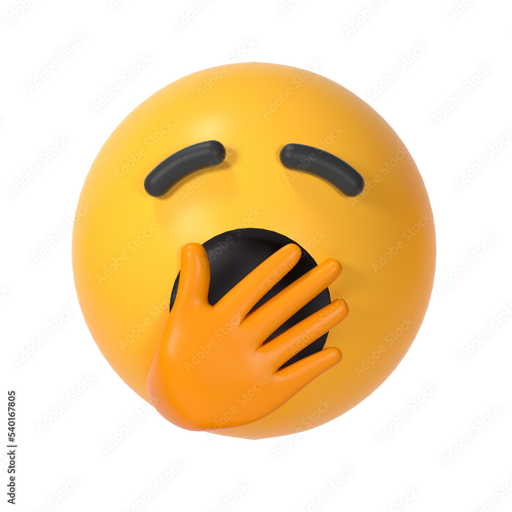 Laughing. ROFL emoji, funny to tears emoticon 3D Stock Illustration ...
