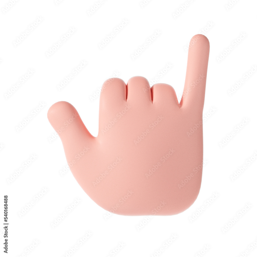 Obraz premium Rock gesture Hand Gestures icon