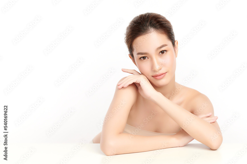 Beautiful young asian woman with clean fresh skin on white background, Face care, Facial treatment, Cosmetology, beauty and spa, Asian women portrait. Beautiful young asian woman with clean fresh skin on white background, Face care, Facial treatment, Cosmetology, beauty and spa, Asian women portrait.