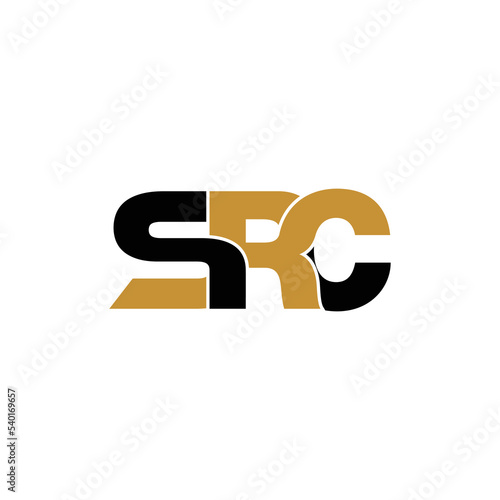 SRC letter monogram logo design vector photo