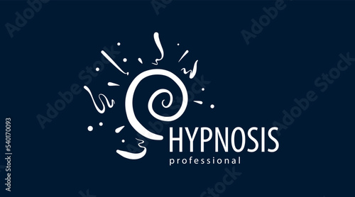 Hand-drawn logo for professional hypnosis