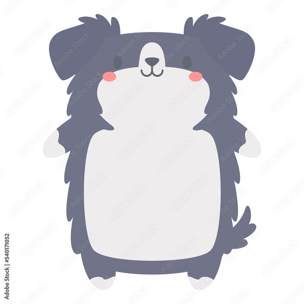 cartoon pet text frame cute dogs and cats for kids Stock Illustration ...