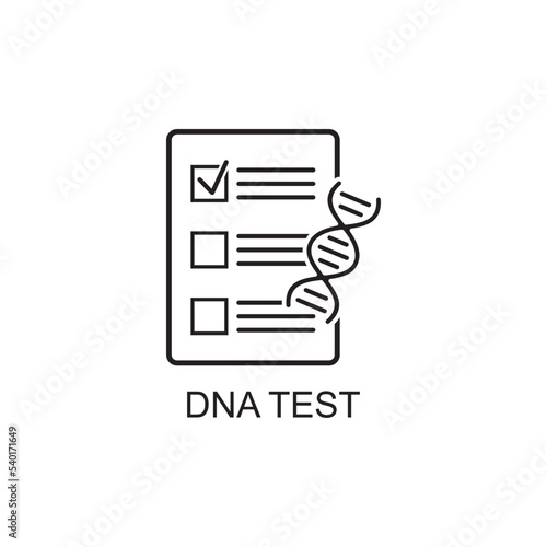 dna test icon , medical icon