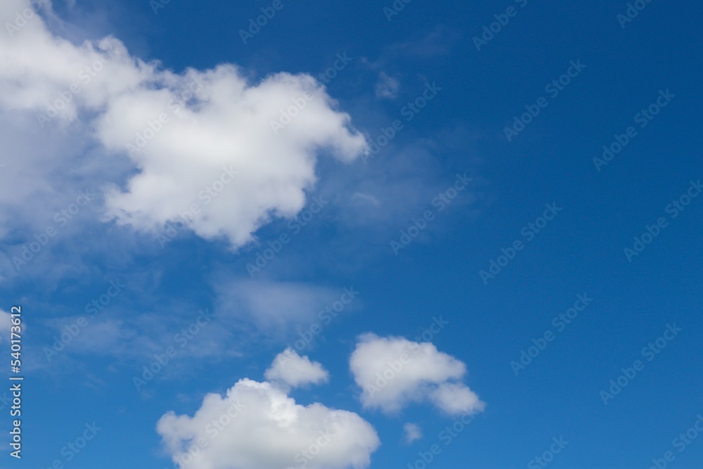 blue sky with white clouds