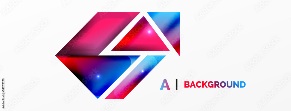 Dynamic 3d geometric abstract background. Triangles and other simple forms composition. Vector Illustration For Wallpaper, Banner, Background, Card, Book Illustration, landing page Dynamic 3d geometric abstract background. Triangles and other simple forms composition. Vector Illustration For Wallpaper, Banner, Background, Card, Book Illustration, landing page