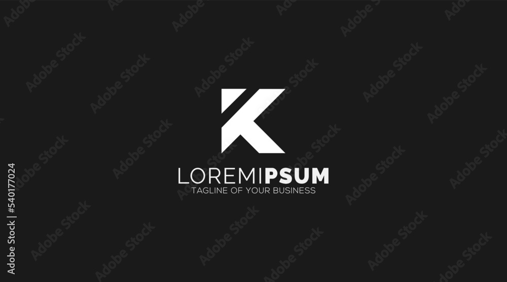 Abstract Letter K Logo Design. Flat Vector Logo Design Template Element Abstract Letter K Logo Design. Flat Vector Logo Design Template Element