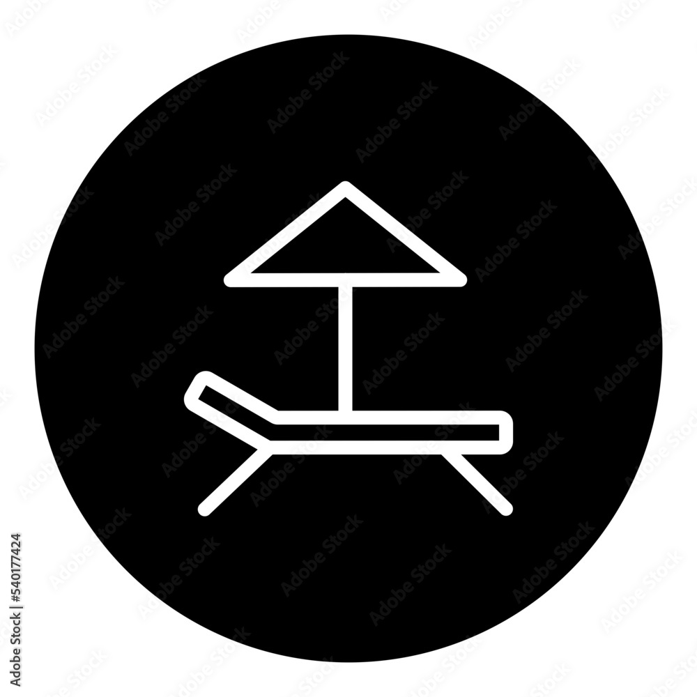 beach chair icon beach chair icon