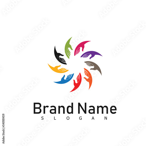 hand logo dsign symbol icong