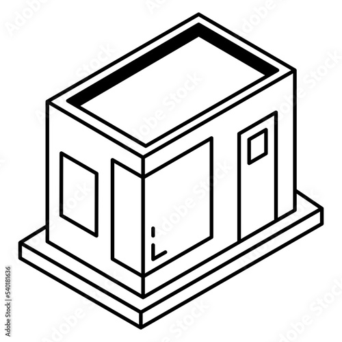 A well-designed line icon of bakery 