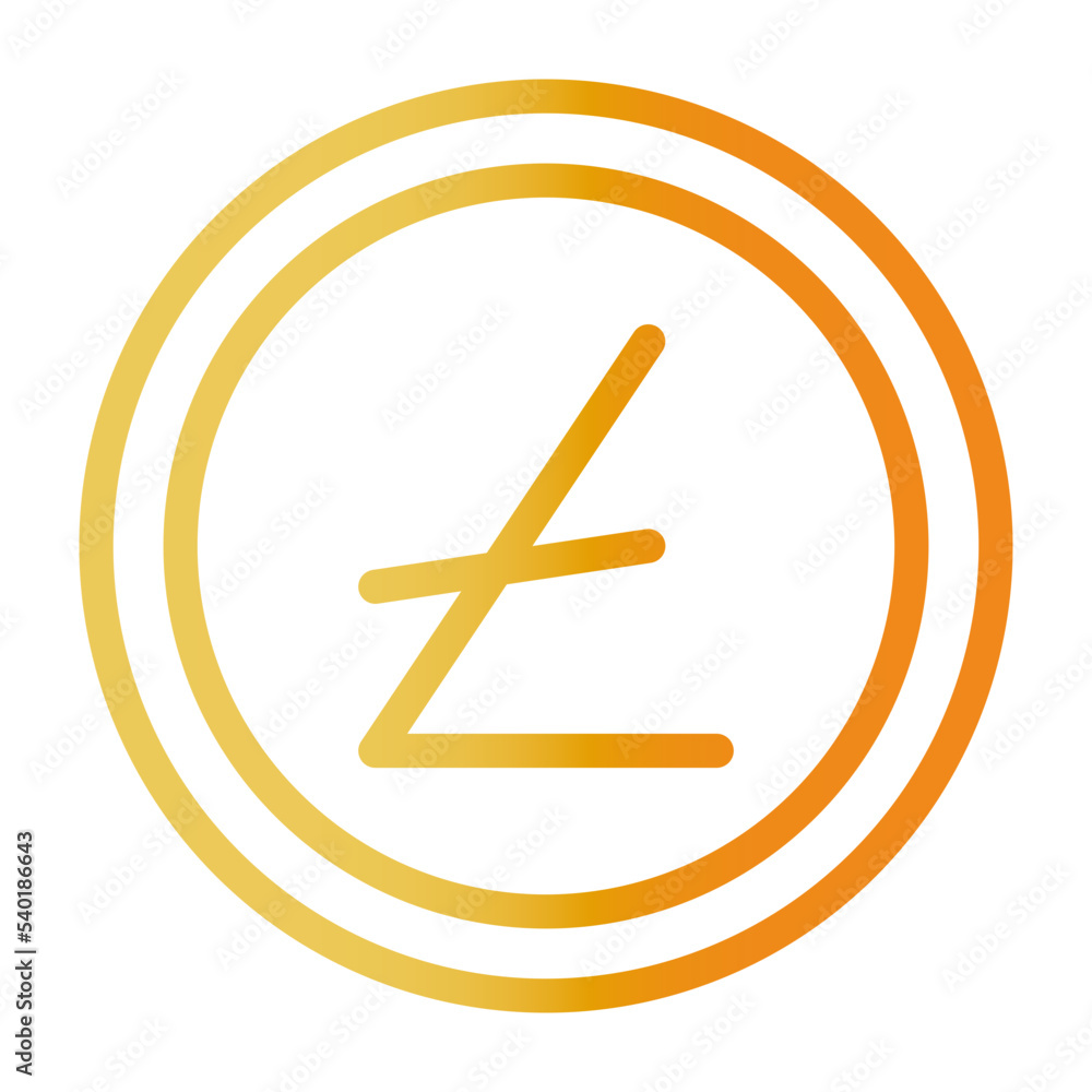 Obraz premium Litecoin gradient icon