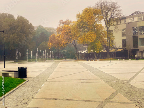 autumn in the city of Leskovac photo