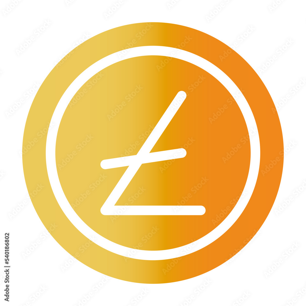 Obraz premium Litecoin gradient icon