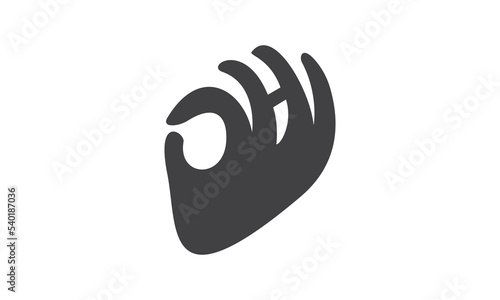 HI hand vector logo design