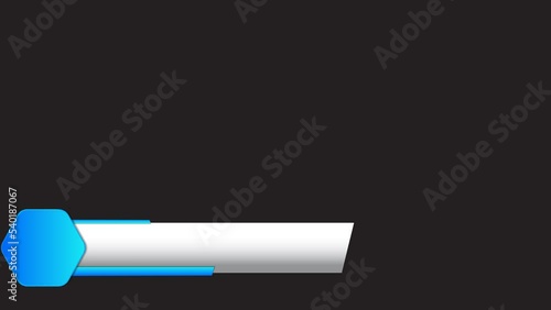 Animated Lower Third Breaking News for broadcasting. Title Strap - Documentary  News Effects with black background